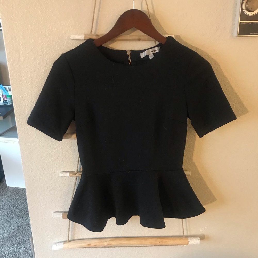 Donated! Black peplum top